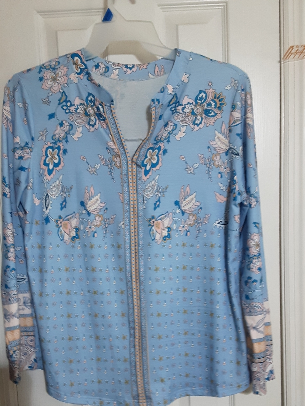 Micoson Light Blue Long Sleeve Tunic - Picture 3 of 3